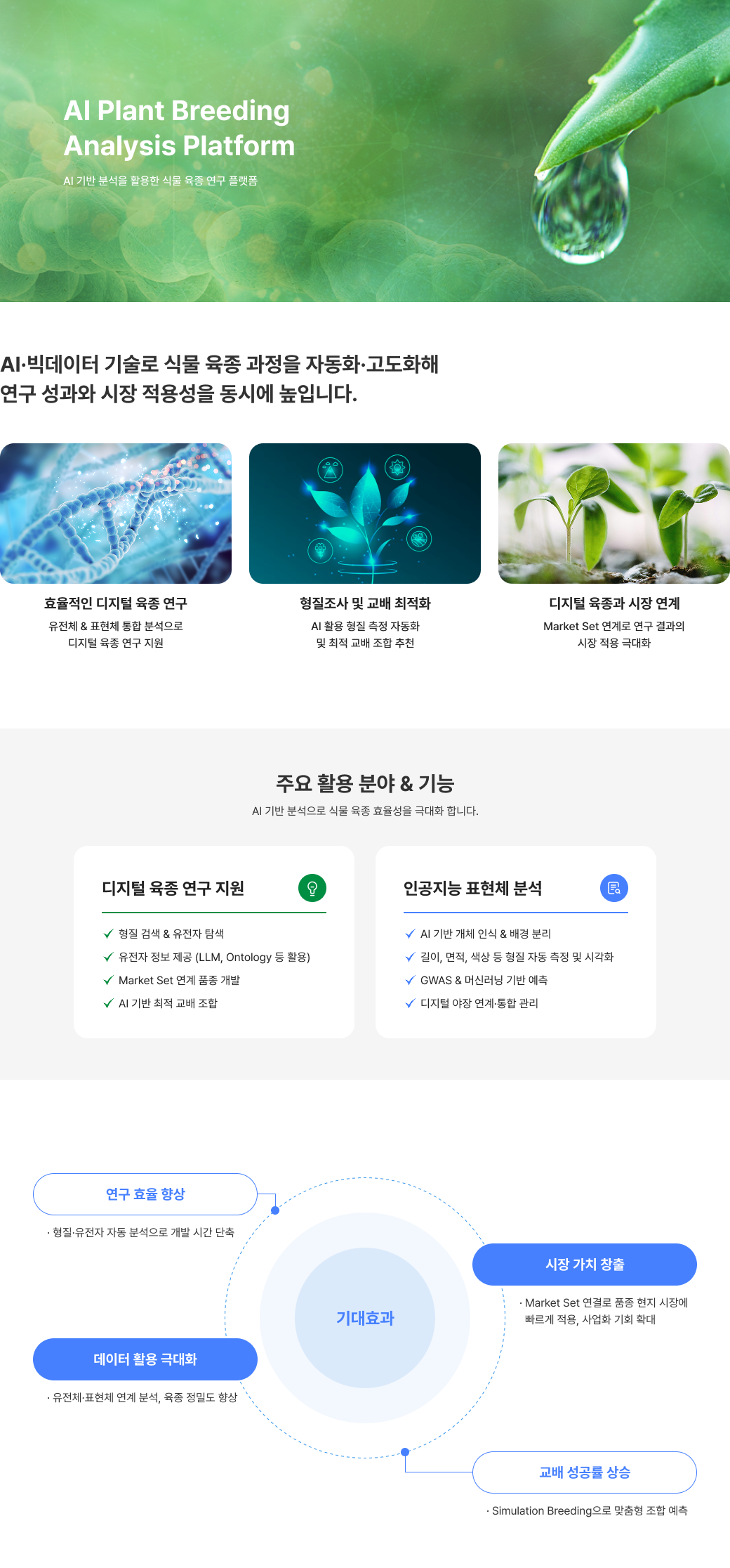 식물 육종 AI기반 분석 플랫폼